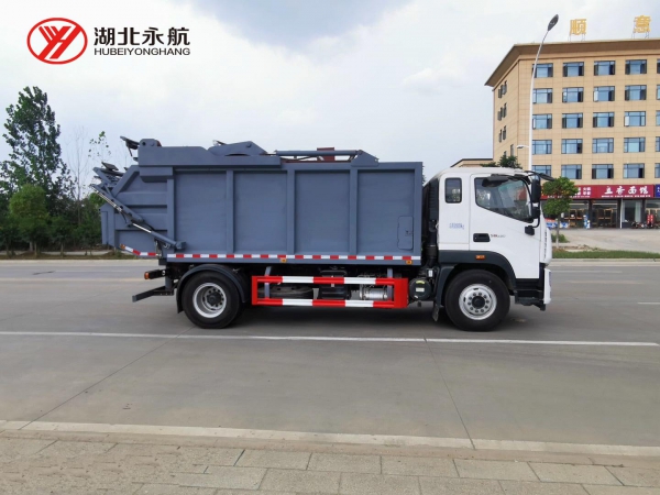 福田欧马可14方无泄漏压缩式垃圾车