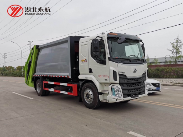 柳汽乘龙12-14方压缩式垃圾车