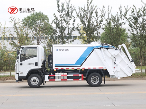 陕汽轩德X9 6方压缩式垃圾车