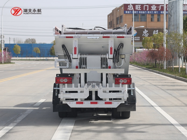 江淮帅铃纯电动高位自装卸式垃圾车