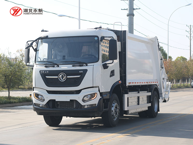 东风天锦纯电动14方压缩式垃圾车
