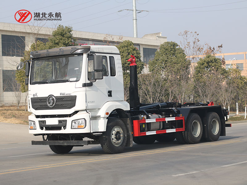 陕汽德龙新M3000钩臂垃圾车