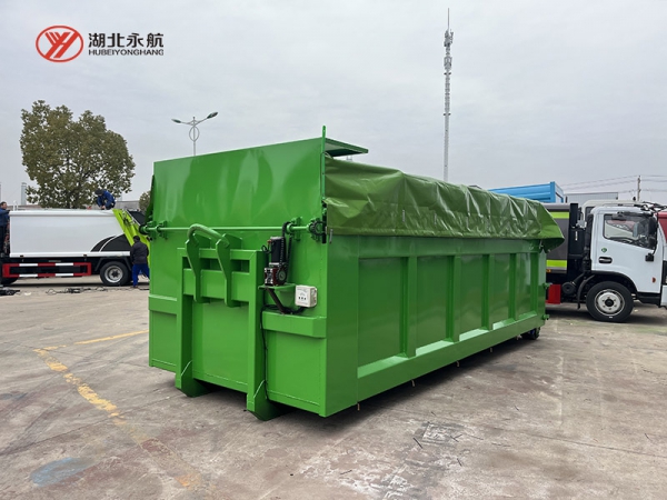 18方垃圾箱（顶部篷布滑盖）