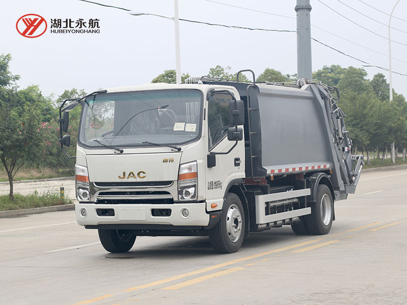 江淮帅铃纯电动7方压缩式垃圾车