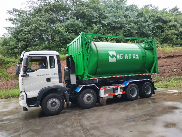 立式车厢可卸式垃圾车